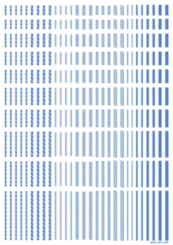 Line Decal 2 Blue(1pc) -Model Circuit Shop LINED02 BLU 2