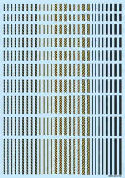 Line Decal 02 Dark Gray-Yellow(1pc)