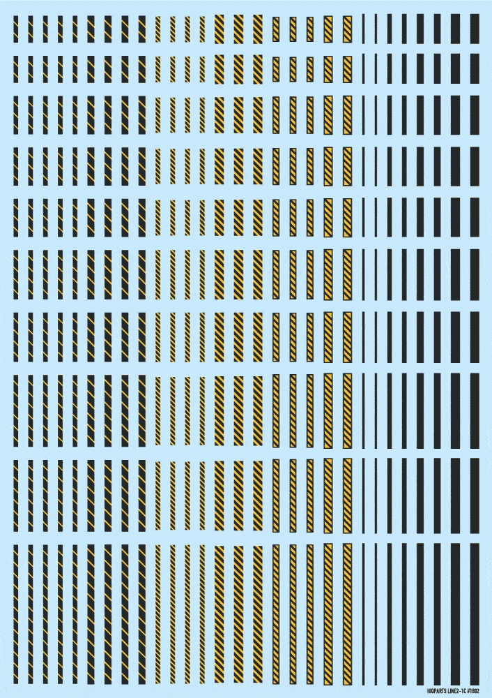 Line Decal 02 Dark Gray-Yellow(1pc) 3 Line Decal 02 Dark Gray-Yellow(1pc)