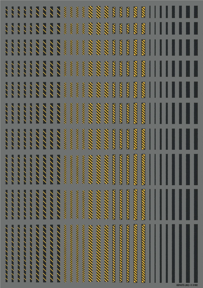 Line Decal 02 Dark Gray-Yellow(1pc) 4 Line Decal 02 Dark Gray-Yellow(1pc) - Image 2