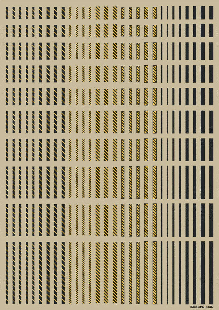 Line Decal 02 Dark Gray-Yellow(1pc) 5 Line Decal 02 Dark Gray-Yellow(1pc) - Image 3