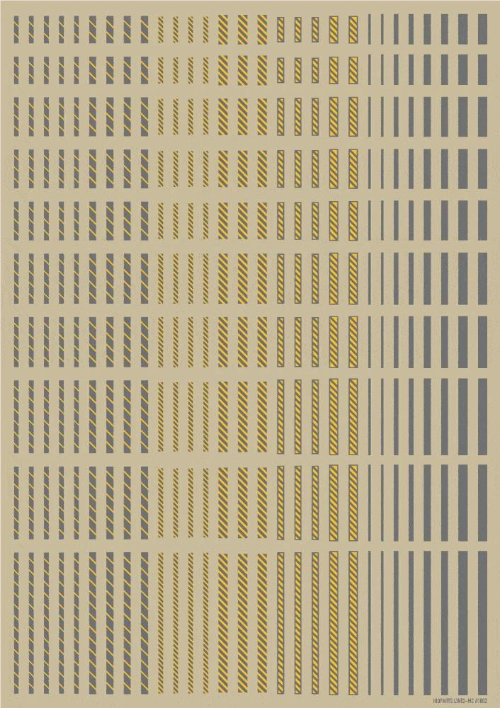 Line Decal 2 Gray + Yellow(1pc) 5 Line Decal 2 Gray + Yellow(1pc) - Image 3