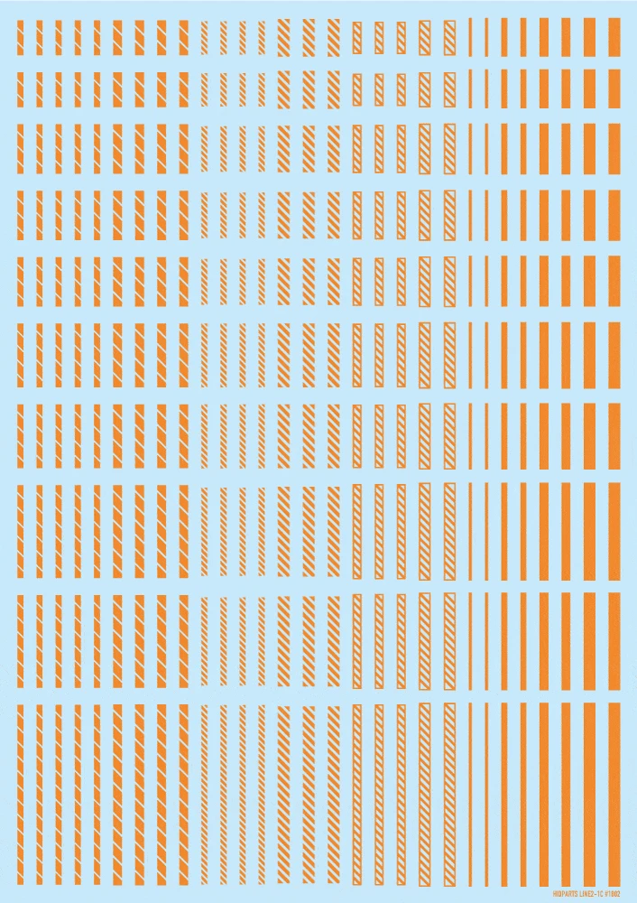 Line Decal 2 Orange(1pc) 3 Line Decal 2 Orange(1pc)