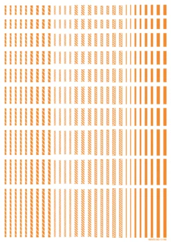 Line Decal 2 Orange(1pc) 7 Line Decal 2 Orange(1pc) -Model Circuit Shop LINED02 ORE2