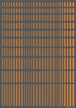 Line Decal 2 Orange(1pc) 8 Line Decal 2 Orange(1pc) -Model Circuit Shop LINED02 ORE3