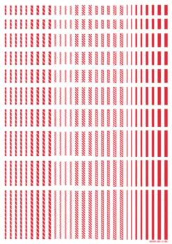 Line Decal 2 Red(1pc) -Model Circuit Shop LINED02 RED2