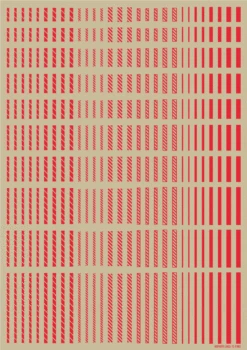 Line Decal 2 Red(1pc) -Model Circuit Shop LINED02 RED3