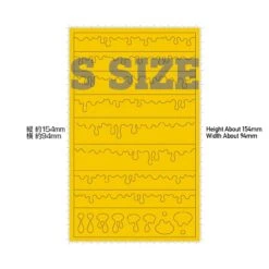 Precut Masking For Melt Paint Pattern S Size(3pcs) -Model Circuit Shop MEL MSK S2