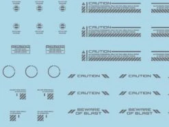 Mecha Decal 001-G USA Gundam X Child Of Mecha CARTOGRAF 1/144 -Model Circuit Shop Mecha Decal 001 G 144 03