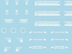 Mecha Decal 001-W USA Gundam X Child Of Mecha CARTOGRAF 1/144 -Model Circuit Shop Mecha Decal 001 W 144 03