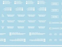 Mecha Decal 001-W USA Gundam X Child Of Mecha CARTOGRAF 1/144 -Model Circuit Shop Mecha Decal 001 W 144 04 1