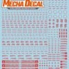 Mecha Decal 002-R USA Gundam X Child Of Mecha CARTOGRAF 1/144