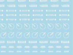 Mecha Decal 002-W USA Gundam X Child Of Mecha CARTOGRAF 1/100 -Model Circuit Shop Mecha Decal 002 W 02