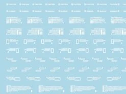 Mecha Decal 002-W USA Gundam X Child Of Mecha CARTOGRAF 1/100 -Model Circuit Shop Mecha Decal 002 W 03