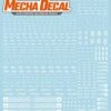 Mecha Decal 002-W USA Gundam X Child Of Mecha CARTOGRAF 1/144 -Model Circuit Shop Mecha Decal 002 W 144 00 1