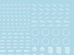 Mecha Decal 002-W USA Gundam X Child Of Mecha CARTOGRAF 1/144 -Model Circuit Shop Mecha Decal 002 W 144 01