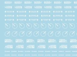 Mecha Decal 002-W USA Gundam X Child Of Mecha CARTOGRAF 1/144 -Model Circuit Shop Mecha Decal 002 W 144 02