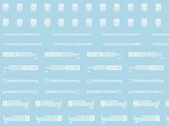 Mecha Decal 003-W USA Gundam X Child Of Mecha CARTOGRAF 1/100 -Model Circuit Shop Mecha Decal 003 W 100 03