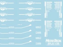 Mecha Decal 003-W USA Gundam X Child Of Mecha CARTOGRAF 1/100 -Model Circuit Shop Mecha Decal 003 W 100 07