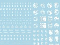 Mecha Decal 003-W USA Gundam X Child Of Mecha CARTOGRAF 1/144 -Model Circuit Shop Mecha Decal 003 W 144 02