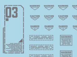 Mecha Decal 004-G CARTOGRAF 1/100 -Model Circuit Shop Mecha Decal 004 G 100 07