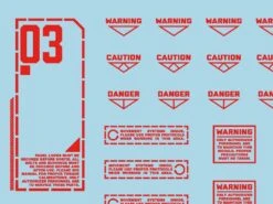 Mecha Decal 004-R CARTOGRAF 1/100 15 Mecha Decal 004-R CARTOGRAF 1/100 -Model Circuit Shop Mecha Decal 004 R 100 07