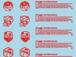 Mecha Decal 004-R CARTOGRAF 1/144 -Model Circuit Shop Mecha Decal 004 R 144 04 1