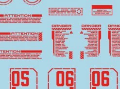 Mecha Decal 004-R CARTOGRAF 1/144 -Model Circuit Shop Mecha Decal 004 R 144 05