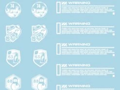 Mecha Decal 004-W CARTOGRAF 1/144 -Model Circuit Shop Mecha Decal 004 W 144 04