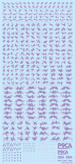 Pixel Camouflage Decal 2 Purple(1pc)