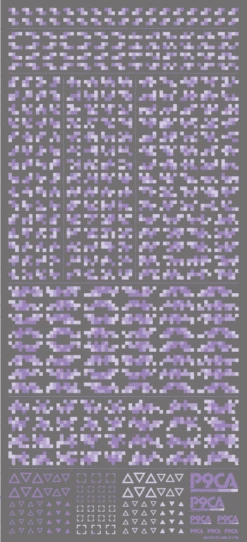 Pixel Camouflage Decal 2 Purple(1pc) -Model Circuit Shop P9CA PUR3