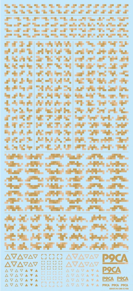 Pixel Camouflage Decal 2 Desert Camouflage(1pc) 3 Pixel Camouflage Decal 2 Desert Camouflage(1pc)