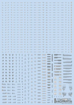 1/144 RB01 Caution Decal Gray & Orange(1pc)