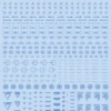 1/100 RB02 Caution Decal One Color Blue(1pc) -Model Circuit Shop RB02 100BLU 1 2020