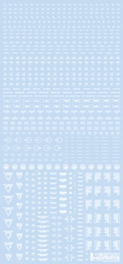 1/100 RB02 Caution Decal One Color White(1pc)