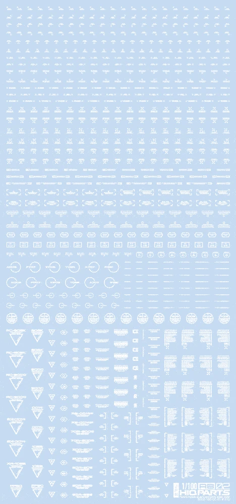 1/100 RB02 Caution Decal One Color White(1pc) 3 1/100 RB02 Caution Decal One Color White(1pc)