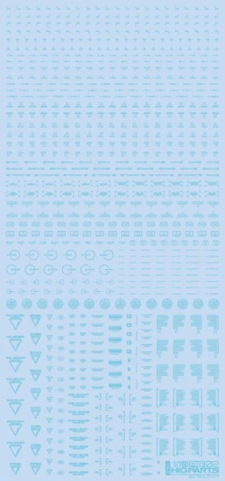 1/100 RB02 Caution Decal Pastel Blue(1pc)