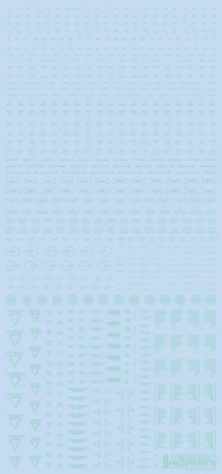 1/100 RB02 Caution Decal Pastel Mint(1pc)