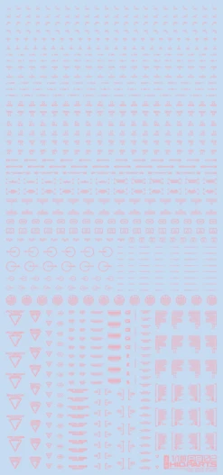 1/100 RB02 Caution Decal Pastel Pink(1pc)