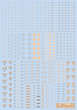 1/144 RB02 Caution Decal Orange & Gray(1pc)