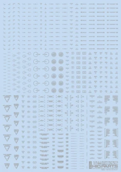 1/144 RB02 Caution Decal One Color Light Gray(1pc)
