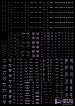 1/144 RB02 Caution Decal Pastel Violet(1pc) -Model Circuit Shop RB02 144PVI 3 2020