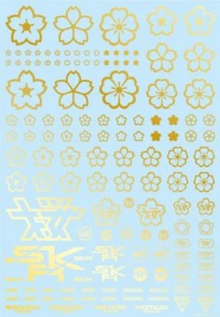 Sakura Decal Gold(1pc)