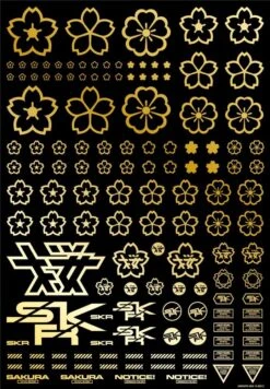 Sakura Decal Gold(1pc) -Model Circuit Shop SKR 1C GLD3