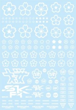 Sakura Decal White(1pc)