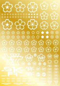 Sakura Decal White(1pc) 9 Sakura Decal White(1pc) -Model Circuit Shop SKR 1C WHI3