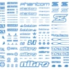 Sponsor Logo Decal 01S Indogo Blue(1pc)