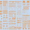 Sponsor Logo Decal 01S Orange(1pc) -Model Circuit Shop SLD01S OR 3