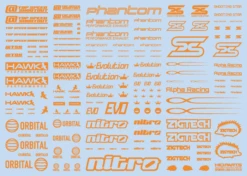 Sponsor Logo Decal 01S Orange(1pc)