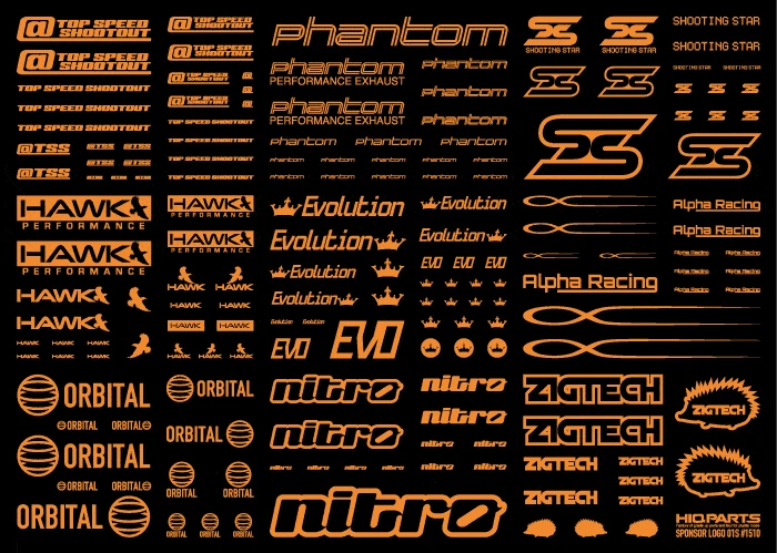 Sponsor Logo Decal 01S Orange(1pc) 7 Sponsor Logo Decal 01S Orange(1pc) - Image 5